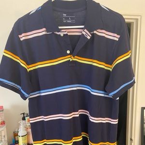 Gap navy blue short sleeve polo. Size Large